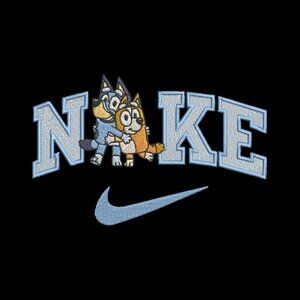 Nike Bluey Bingo Embroidered YOUTH Sweatshirt Kids Unisex Crewneck Dog Sisters